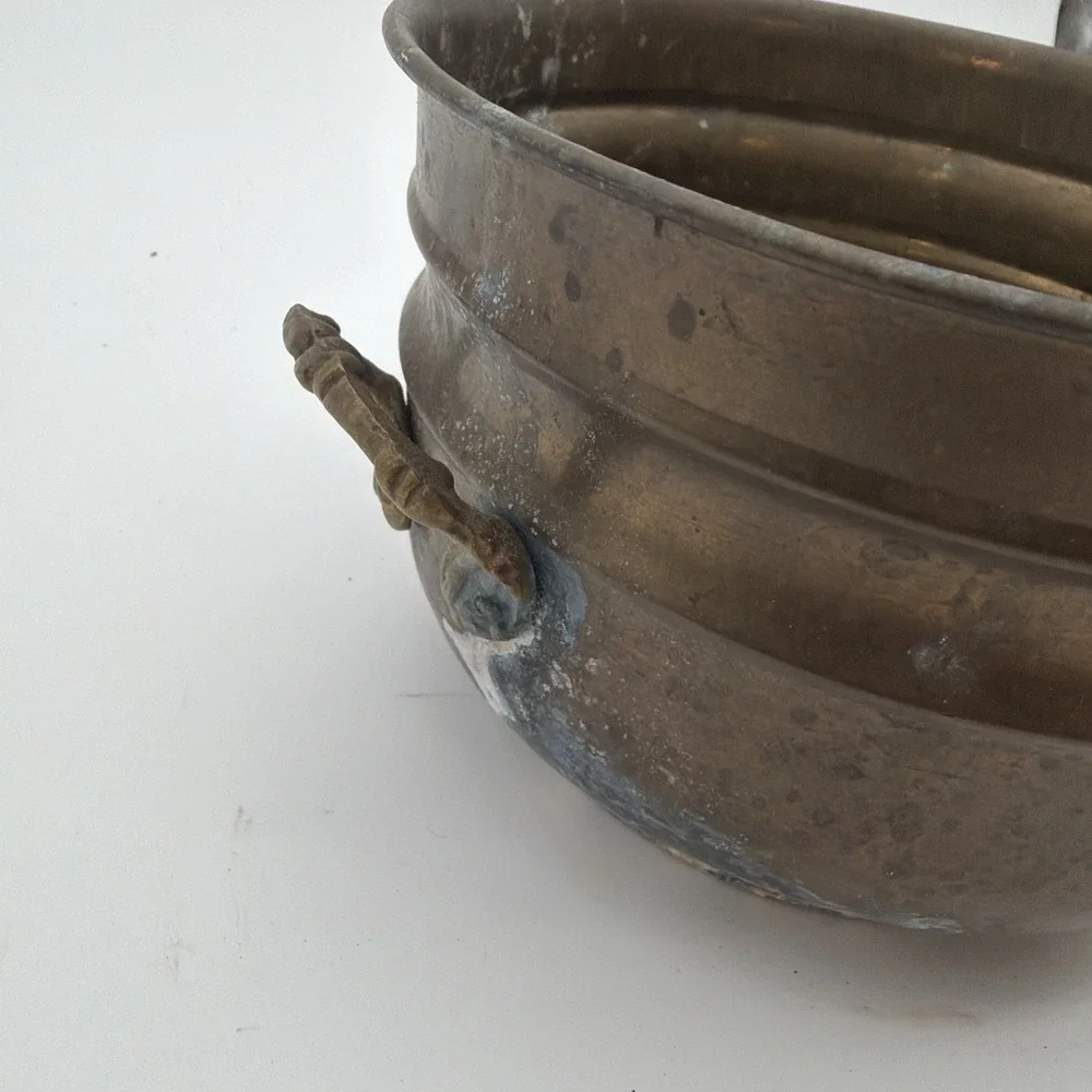 vintage Hosley   Brass  bowl or planter